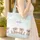 Four Otters Pink Hearts Personalized - Wildlife Lover Everyday Carry Gift Quilted Tote Bag - 4