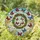 Intertwining Branches Leaf Wreath Butterfly Blossom Sunlight - Home Decor Gift Stained Glass Suncatcher - 1