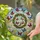 Intertwining Branches Leaf Wreath Butterfly Blossom Sunlight - Home Decor Gift Stained Glass Suncatcher - 2
