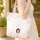 Kokeshi Doll Cherry Blossom Wreath - Everyday Carry Gift for Girls Quilted Tote Bag - 4