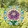 Chrysanthemum Flower Layered Petals Radiating Mosaic Glass Home Decor Gift Stained Glass Suncatcher - 1