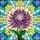 Chrysanthemum Flower Layered Petals Radiating Mosaic Glass Home Decor Gift Stained Glass Suncatcher - 5