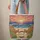 Tropical Sunset Beach Chairs Hibiscus Name Wreath - Vacation Travel Quilted Tote Bag - 6