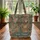 Vintage Bookshelf Botanical Roses Name Text - Everyday Carry Gift for Book Lover Quilted Tote Bag - 3