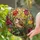 Sparrow Bird Tulip Garden - Home Decor Gift for Wildlife Lover Stained Glass Suncatcher - 2