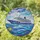 Multi-Deck Cruise Ship Golden Starburst Hull Waves Ocean Sky Horizons - Home Decor Gift Stained Glass Suncatcher - 1
