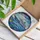 Multi-Deck Cruise Ship Golden Starburst Hull Waves Ocean Sky Horizons - Home Decor Gift Stained Glass Suncatcher - 3