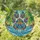 Ornate Feather Paw Print Tropical Seascape - Wildlife Lover Home Decor Gift Stained Glass Suncatcher - 1