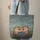 Otters Embracing Red Hearts Personalized Name - Everyday Wildlife Gift Quilted Tote Bag - 6