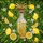 Golden Lemon Liquid Bottle, Whole Lemons, White Blossoms, Green Leaves - Home Decor Gift Stained Glass Suncatcher - 5
