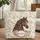 Majestic Horse Head Blooming Roses Floral Wreath - Everyday Carry Gift Quilted Tote Bag - 1