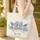 Lush Bluebonnet Bouquet Name in Floral Wreath Wildflowers - Everyday Carry Gift Quilted Tote Bag - 4