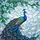 Majestic Peacock Iridescent Eye Patterns Floral Ethereal Sky Home Decor Gift for Peacock Lover Stained Glass Suncatcher - 5