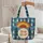 Pine Tree Mountain Range Rising Sun Name Frame - Everyday Carry Gift Quilted Tote Bag - 5
