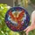 Fiery Phoenix Ascending Swirling Clouds Celestial Sky - Home Decor Gift for Mythology Lover Stained Glass Suncatcher - 2