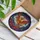 Fiery Phoenix Ascending Swirling Clouds Celestial Sky - Home Decor Gift for Mythology Lover Stained Glass Suncatcher - 3