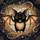Cartoon Bat Outstretched Wings Starry Celestial Night Sky Home Decor Gift for Bat Lover Stained Glass Suncatcher - 5