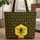 Personalized Stylized Bee Honeycomb - Everyday Carry Gift for Bee Lover Quilted Tote Bag - 1