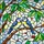 Blue Tits Branch Leaves Mosaic - Wildlife Lover Home Decor Gift Stained Glass Suncatcher - 5