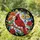 Northern Cardinal Wildflowers Home Decor Gift for Bird Lover Stained Glass Suncatcher - 1