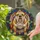 English Bulldog Sitting Upright Looking Forward - Bulldog Lover Home Decor Gift for Pet Owners Stained Glass Suncatcher - 2