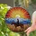 Lone Cowboy Horse Mountain Landscape Sunset - Western Home Decor Gift for Western Lover Stained Glass Suncatcher - 2