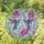 Paired Hummingbirds Tiffany Style Floral - Wildlife Lover Home Decor Gift Stained Glass Suncatcher - 1