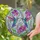 Paired Hummingbirds Tiffany Style Floral - Wildlife Lover Home Decor Gift Stained Glass Suncatcher - 2