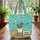 Art Palette Brushes Books Green Foliage Personalized - Everyday Carry Gift Quilted Tote Bag - 3