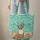 Art Palette Brushes Books Green Foliage Personalized - Everyday Carry Gift Quilted Tote Bag - 6