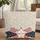 American Flag Bow Americana Damask Star Name Plate - USA Independence Day Gift Quilted Tote Bag - 1