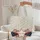 American Flag Bow Americana Damask Star Name Plate - USA Independence Day Gift Quilted Tote Bag - 5