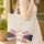 American Flag Bow Americana Damask Star Name Plate - USA Independence Day Gift Quilted Tote Bag - 4