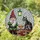 Gnome Cat Stained Glass Snowflake Mosaic - Home Decor Gift for Cat Lover Stained Glass Suncatcher - 1