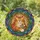 Orange Tabby Cat Holding Gray Mouse - Home Decor Gift for Cat Lover Stained Glass Suncatcher - 1