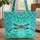 Ornate Dragonflies Floral Wreath Personalized Name Everyday Carry Gift Quilted Tote Bag - 1