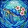 Luminous Stained Glass Sea Turtle Hibiscus Flowers Underwater Scape - Home Decor Gift Stained Glass Suncatcher - 5
