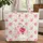 Personalized Name English Roses Floral Wreath - Everyday Carry Gift for a Loved One Quilted Tote Bag - 1