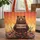 Brown Bear Wildflowers Mountain Peaks Sunset Everyday Carry Gift Quilted Tote Bag - 1