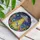 Cat Leaping Flying Saucer Peony Sunflower - Home Decor Gift for Cat Lover Stained Glass Suncatcher - 3