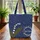 Personalized Lily of the Valley Floral Wreath Botanical Vines Everyday Carry Nature Gift Quilted Tote Bag - 3