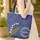 Personalized Lily of the Valley Floral Wreath Botanical Vines Everyday Carry Nature Gift Quilted Tote Bag - 4
