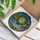 Jewel Tone Dreamcatcher Succulent Flowers Tropical Beach Ocean Home Decor Gift Stained Glass Suncatcher - 3