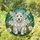 West Highland White Terrier White Rose - Home Decor Gift for Dog Lover and Westie Fan Stained Glass Suncatcher - 1