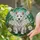 West Highland White Terrier White Rose - Home Decor Gift for Dog Lover and Westie Fan Stained Glass Suncatcher - 2