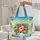 Personalized Tropical Beach Sunset Floral Hibiscus Plumeria Everyday Carry Gift Quilted Tote Bag - 5
