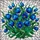 Deep Blue Tulips Emerald Green Leaves Mosaic Floral Arrangement Home Decor Gift Stained Glass Suncatcher - 5