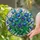 Deep Blue Tulips Emerald Green Leaves Mosaic Floral Arrangement Home Decor Gift Stained Glass Suncatcher - 2