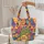 Desert Sculpted Cacti Wildflowers Interlocking Shapes - Everyday Carry Gift for Gardeners Quilted Tote Bag - 5