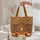 Storybook Library Facade Autumn Pumpkins - Fall Season Everyday Carry Quilted Tote Bag - 5